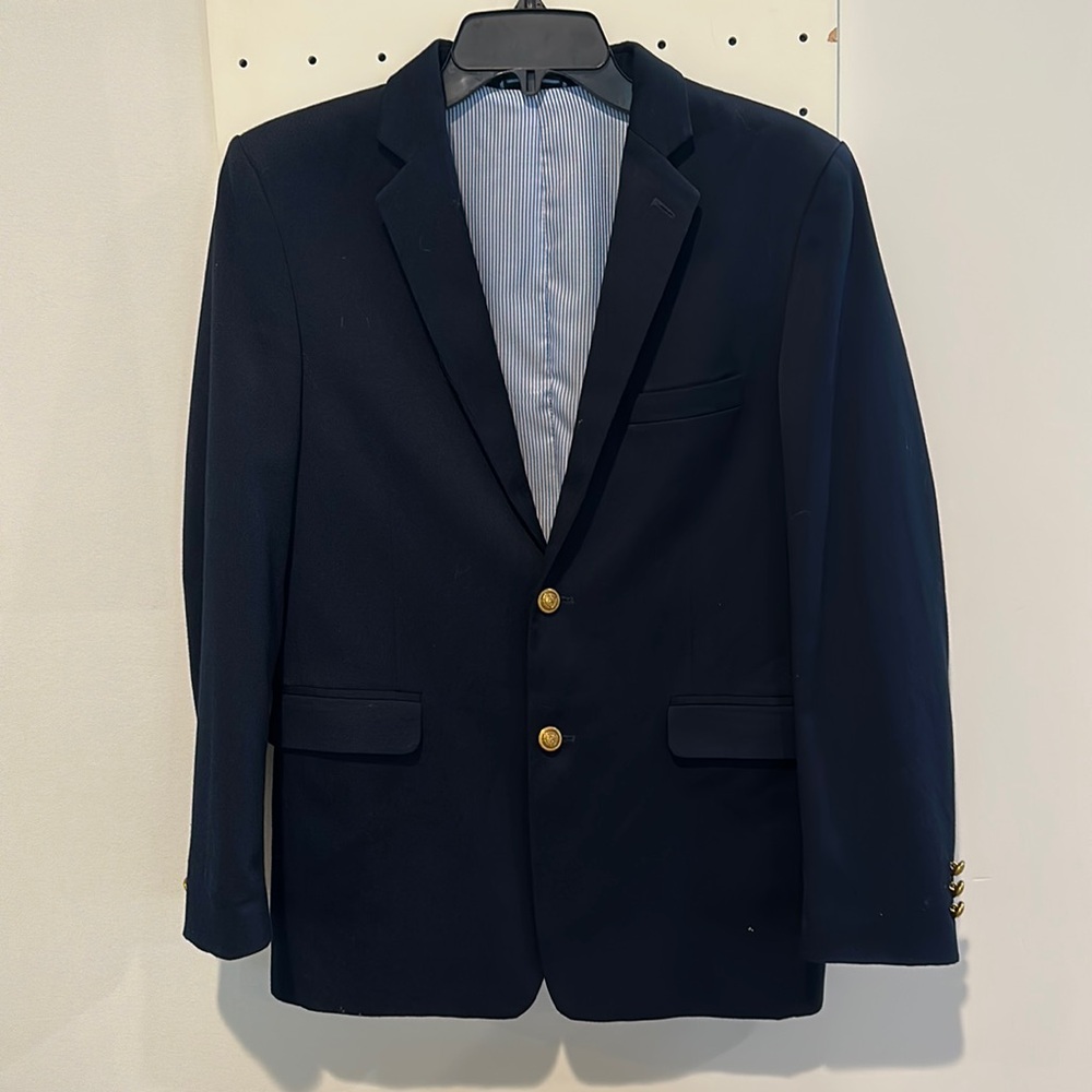 Young Men’s Tommy Hilfiger Classic Navy Blue Blazer w/brass buttons